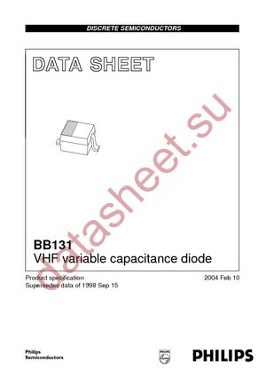 BB131 T/R datasheet  